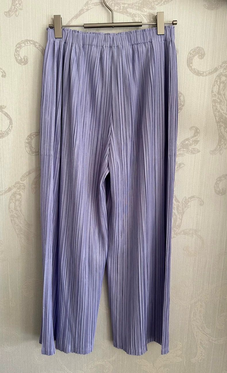 Issey Miyake Issey Miyake Pleated Purple Casual Pants - dmc Size US 30 / EU 46 - 1 Thumbnail