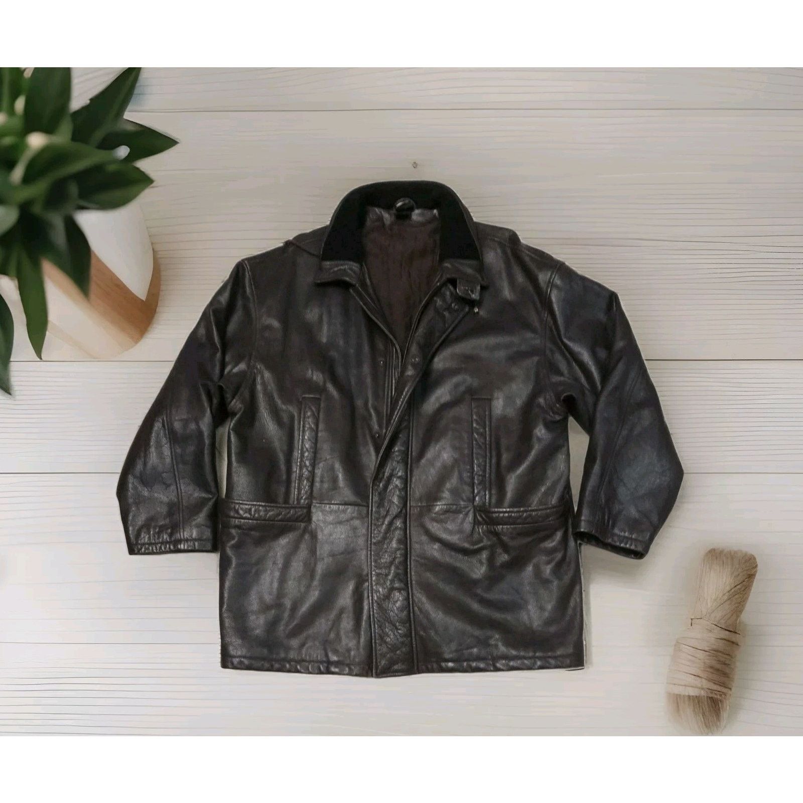 Vintage LATINI Genuine Leather Jacket Hand Made in Italy $1395 Size US M / EU 48-50 / 2 - 1 Thumbnail