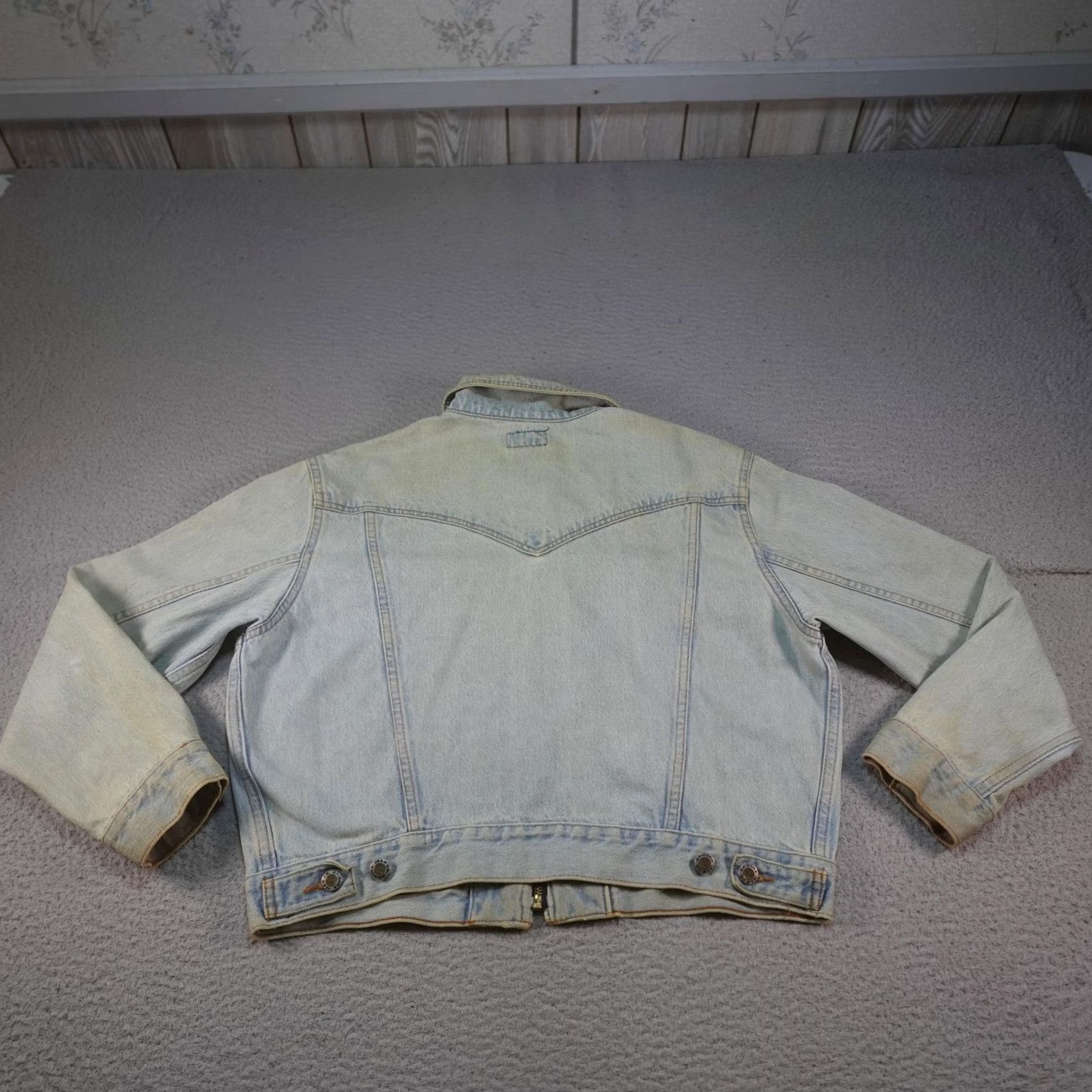 Vintage VINTAGE Arizona Jean Company Womens Denim Bomber Jacket M Blue 90s Trucker Casual Workwear Jacket Size M / US 6-8 / IT 42-44 - 5 Thumbnail