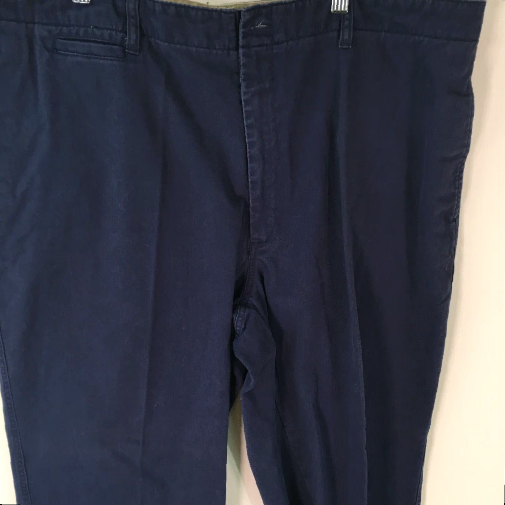 Vintage St. Johns Bay Mens Dress Pants Black 42x29 Flat Front Belt Loops 100% Cotton Classic Fit Straight Leg Regular Size 42 Mens Size US 42 / EU 58 - 3 Thumbnail