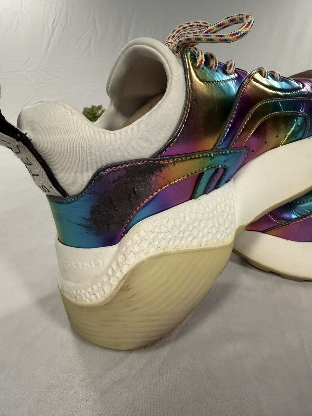 Stella McCartney STELLA MCCARTNEY Eclypse Rainbow Iridescent Low Top Size 37 Size US 7 / IT 37 - 5 Thumbnail