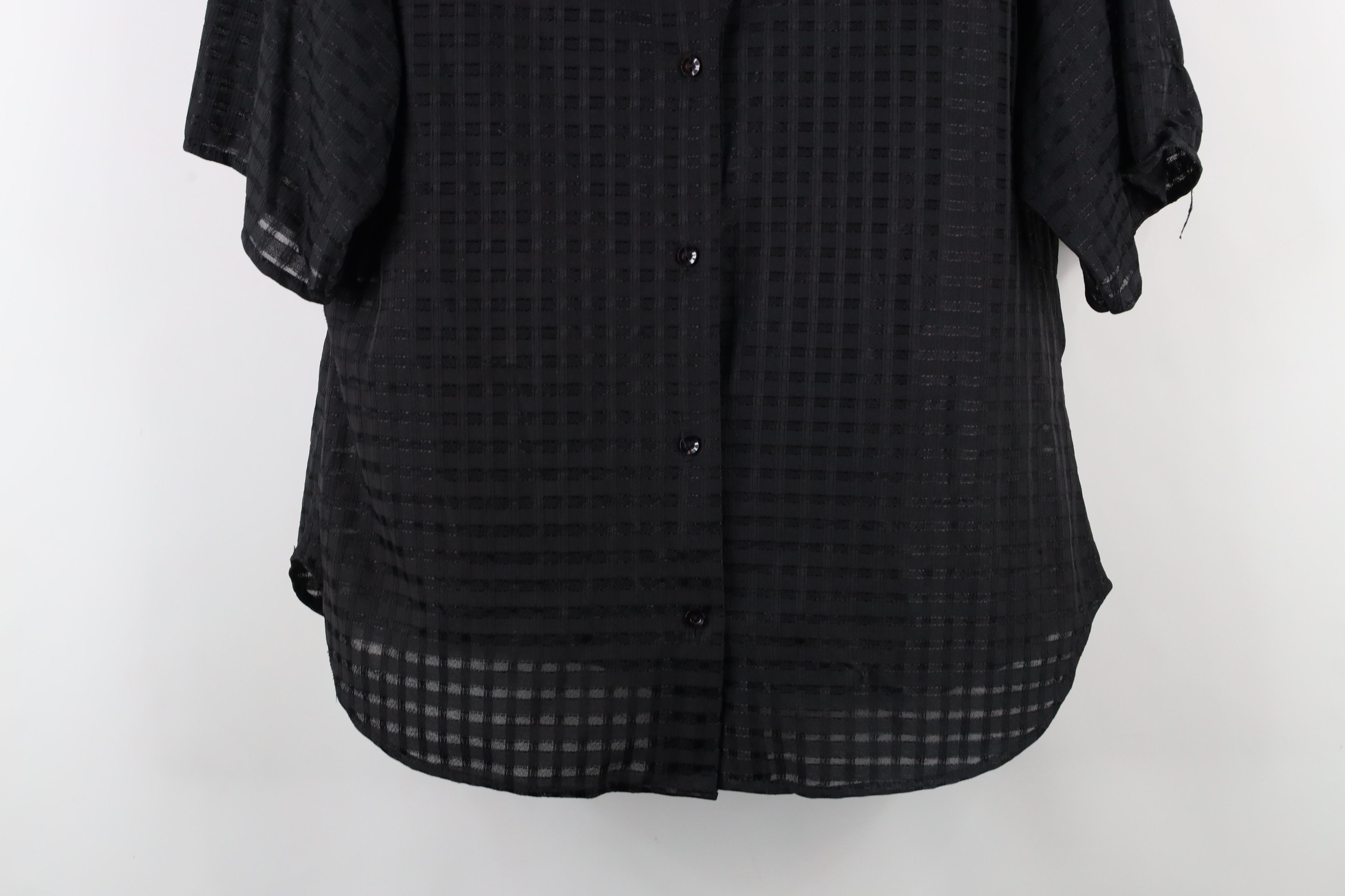 Vintage Vintage 90s Streetwear Sheer Dance Rave EDM Button Shirt USA Size XXL / US 16-18 / IT 52-54 - 3 Thumbnail
