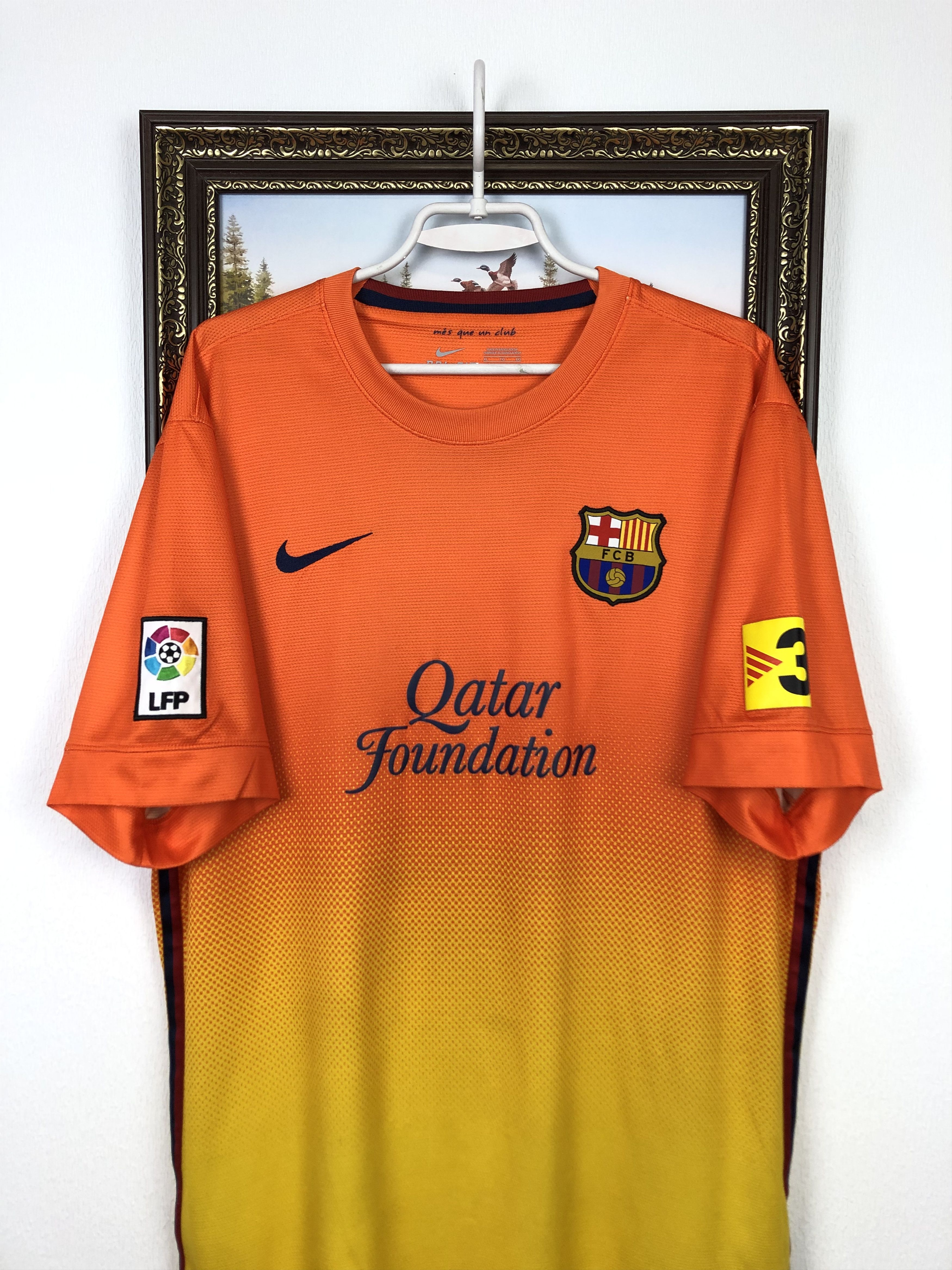 Nike Barcelona football shirt Soccer #10 Messi Tee Camiseta Size US XL / EU 56 / 4 - 4 Thumbnail
