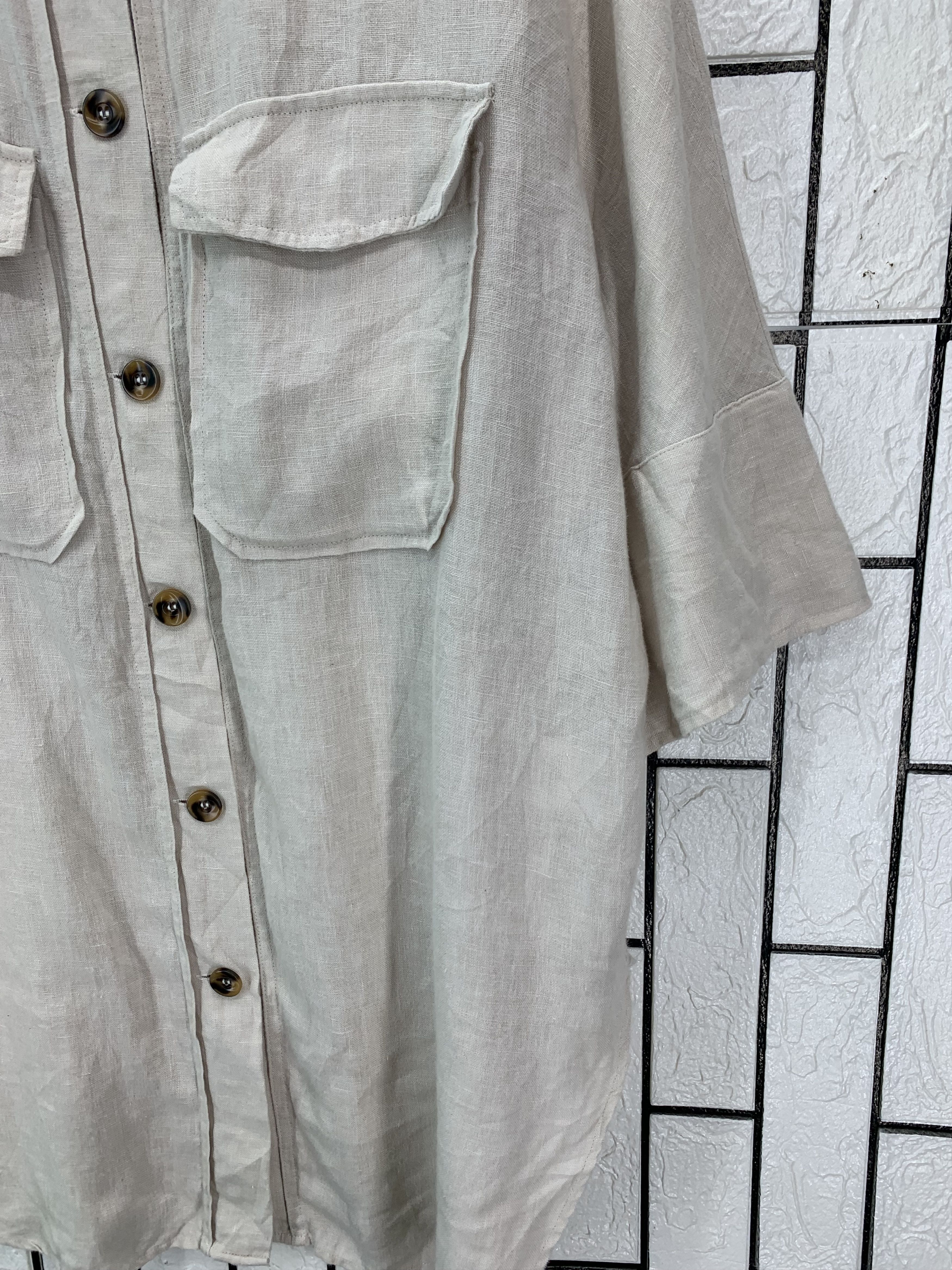 Japanese Brand Hums Long Shirt Button Size US XL / EU 56 / 4 - 2 Thumbnail