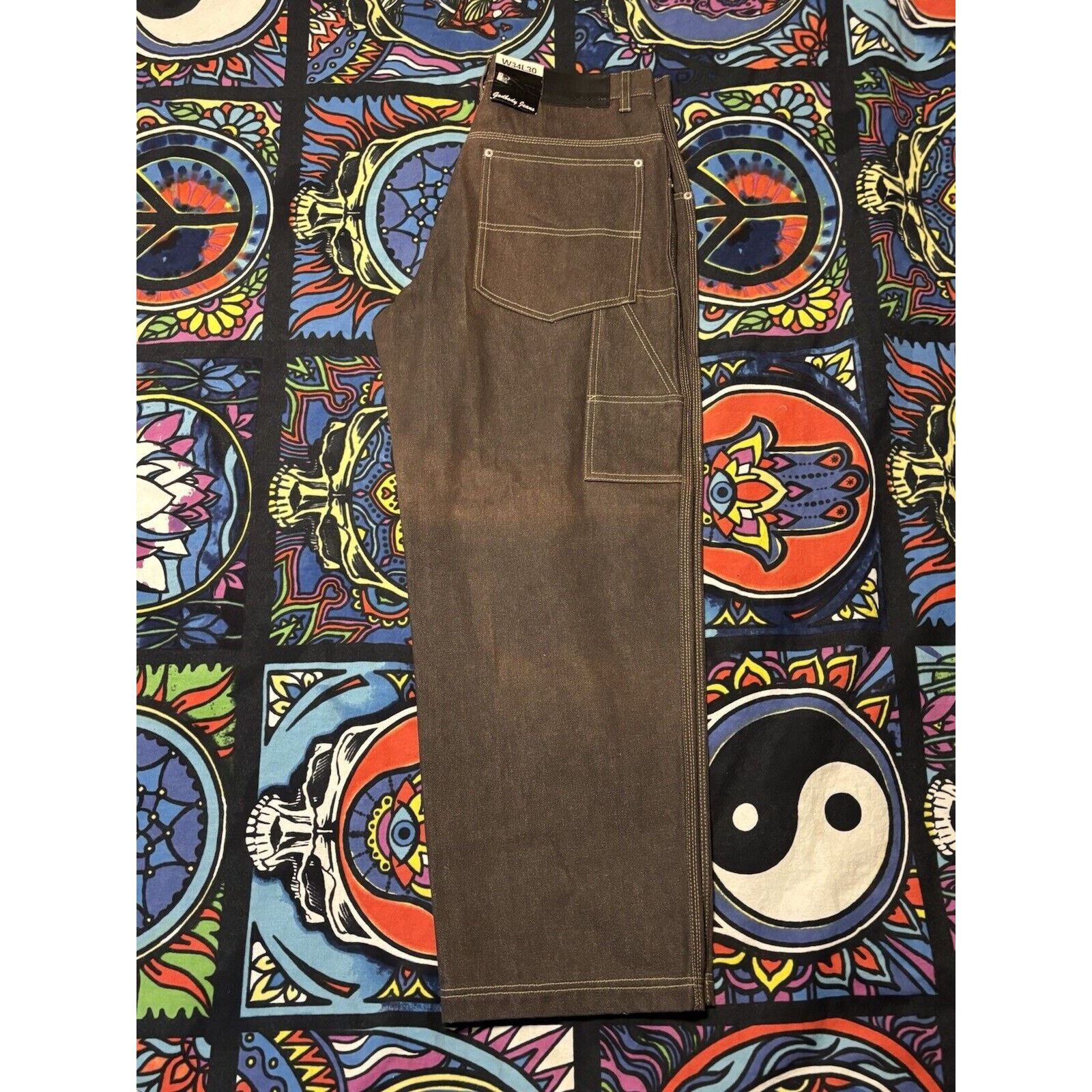 Other Godbody Jeans 34W 30L faded y2k nwt pants baggy 2000s style Size US 34 / EU 50 - 7 Thumbnail