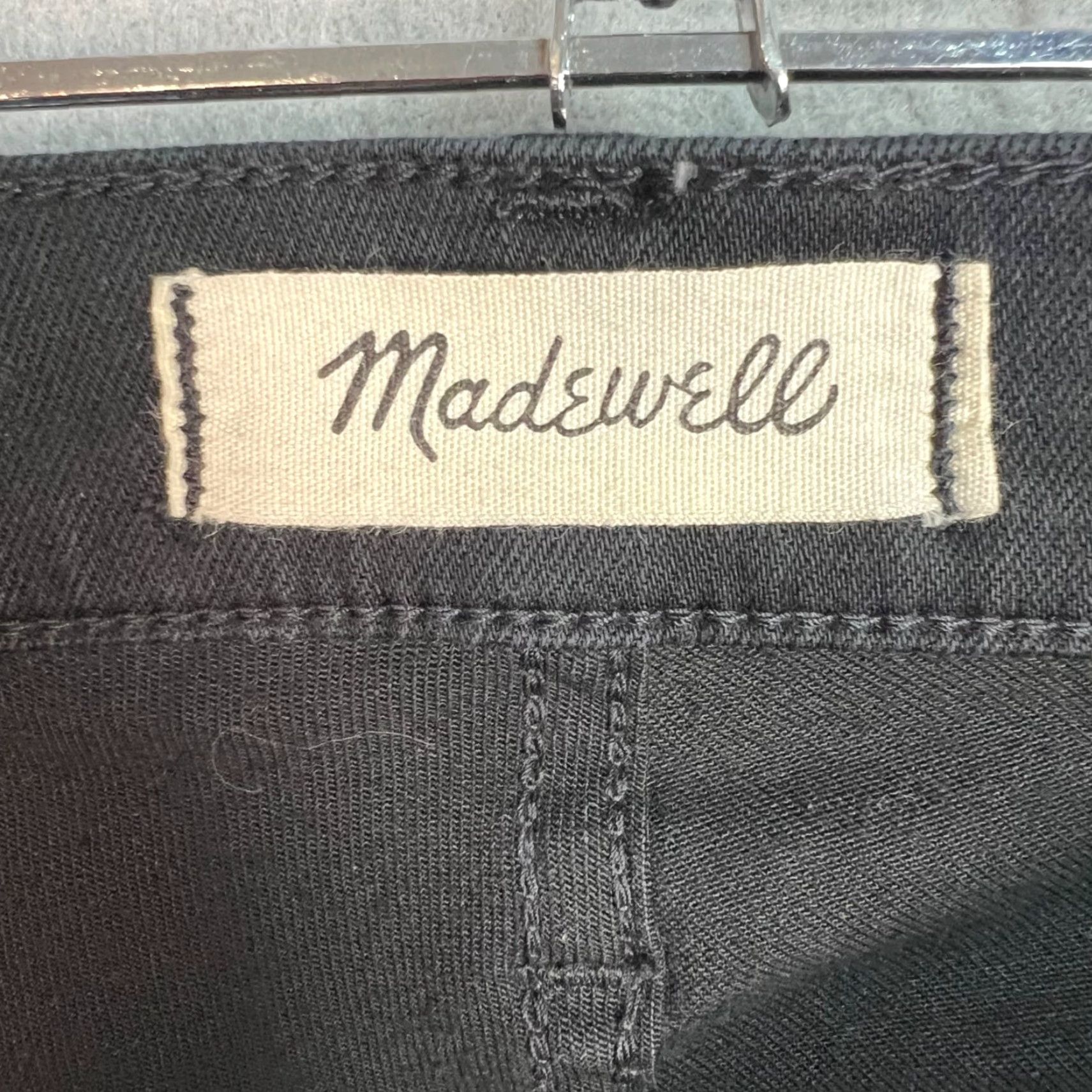 Madewell Madewell Womens Skinny Jeans 24 Black Cotton Blend 9" High-Rise Stretch Denim Size 42" / US 20 - 3 Thumbnail