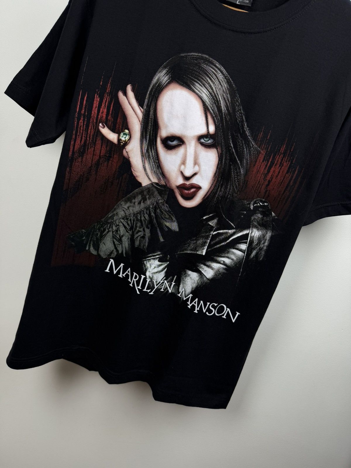 Band Tees Vintage Marilyn Manson Merch Band tee Metal Big logo 90s Size US L / EU 52-54 / 3 - 3 Thumbnail