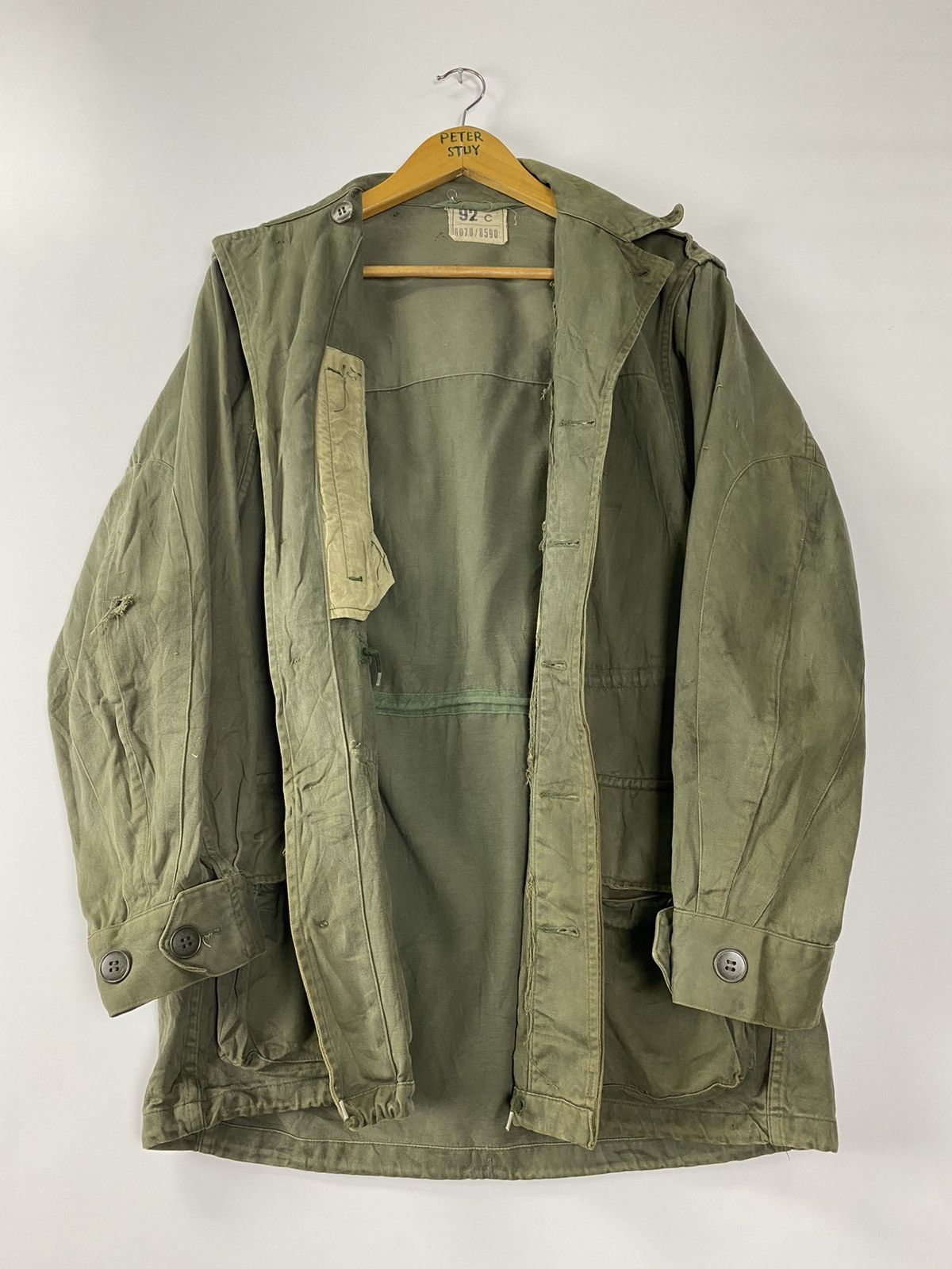 Vintage Vintage 70s Military Jacket Size US L / EU 52-54 / 3 - 11 Thumbnail