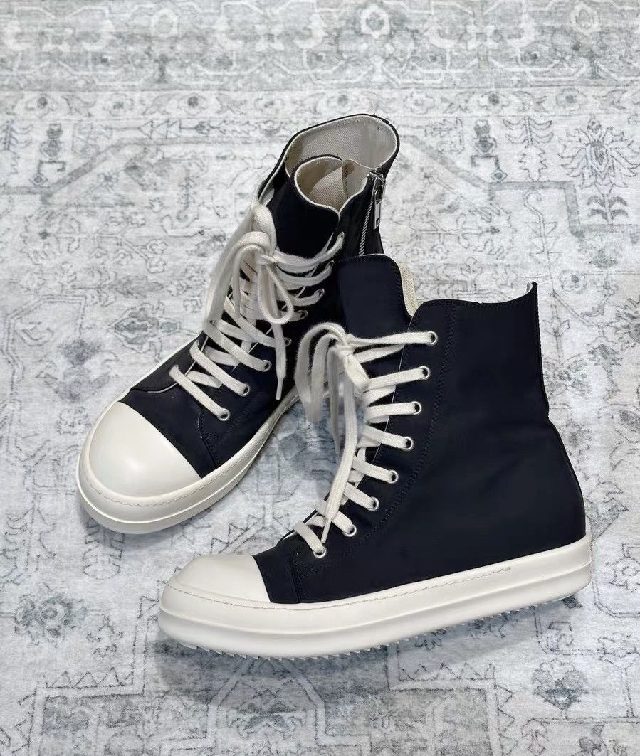 Rick Owens Rick Owens DRKSHDW high-top canvas sneakers Size US 7 / EU 40 - 4 Thumbnail