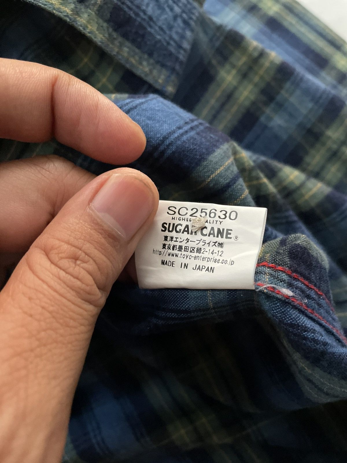 Sugar Cane Sugar Cane Toyo Enterprise Plaid Flannel Long Sleeve Size US M / EU 48-50 / 2 - 8 Thumbnail