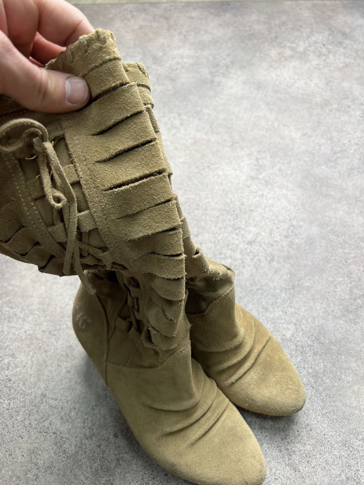 Miss Sixty Killah Miss Sixty high knee wedge boots Size US 6 / IT 36 - 6 Thumbnail