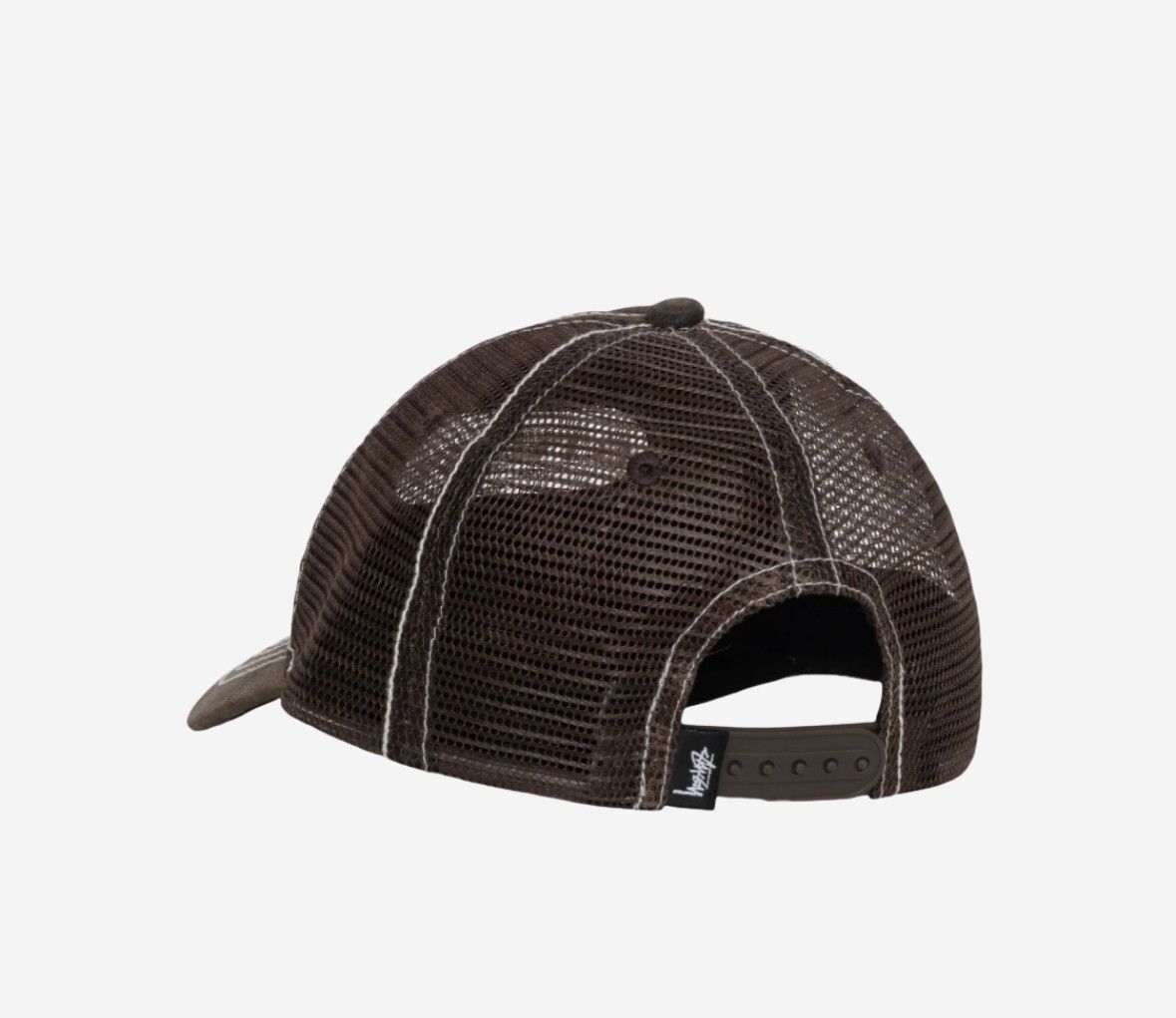 Stussy Stussy Low Pro Trucker Cut-Out Leather Snapback Brown Size ONE SIZE - 3 Thumbnail