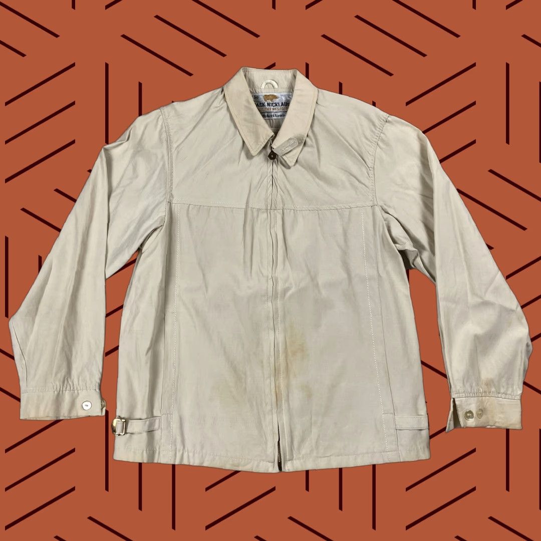 Vintage VTG 60S JACK NICKLAUS GOLF LIGHTWEIGHT JACKET CRUISER MENS CREAM 36 S/M GRIPPER ZIPPER ELVIS GABARDINE GOLFING BOMBER JACKET/COAT Size US S / EU 44-46 / 1 - 1 Thumbnail