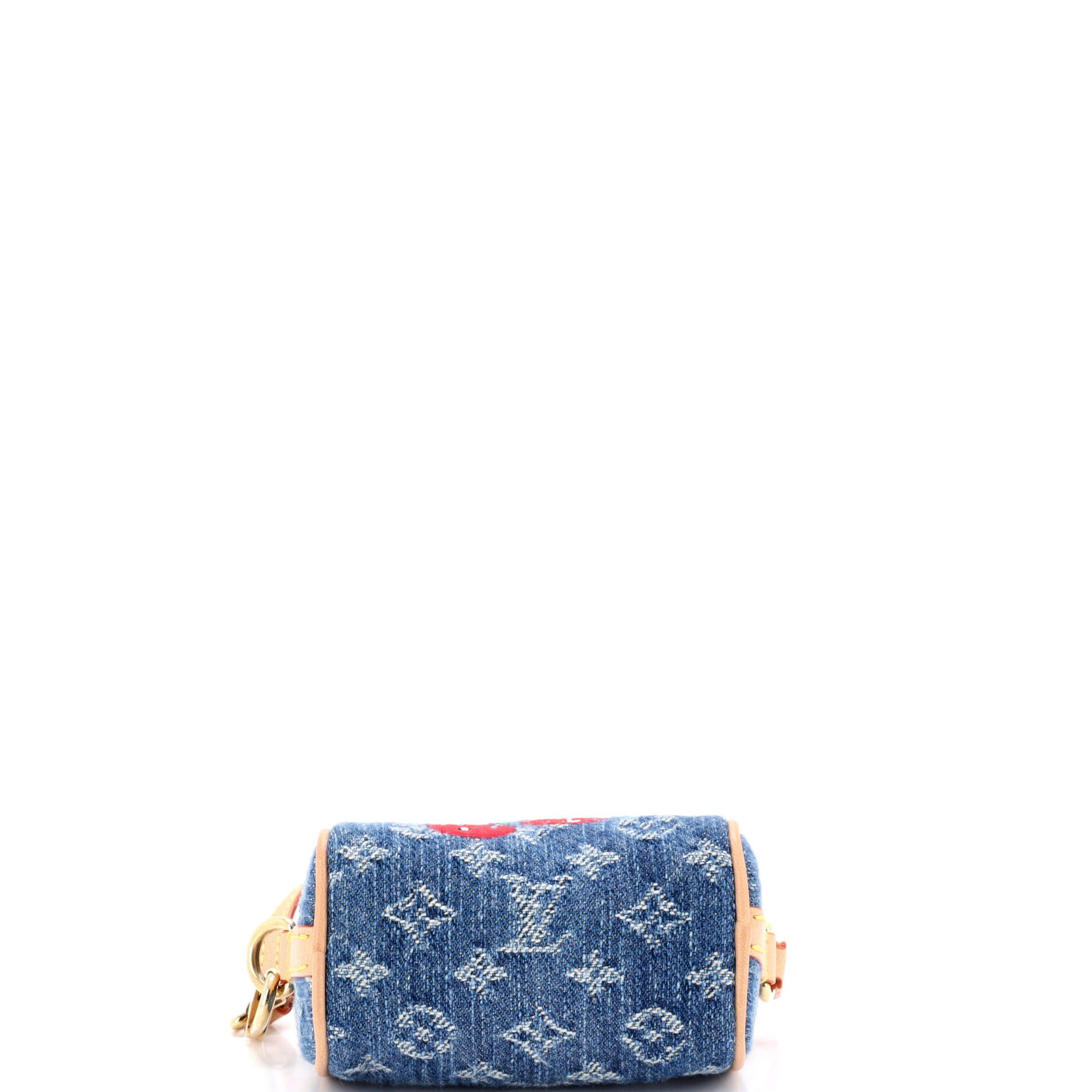 Louis Vuitton x Takashi Murakami Micro Speedy Bag Charm Limited Edition Monogram Cerises Denim Size ONE SIZE - 1 Thumbnail