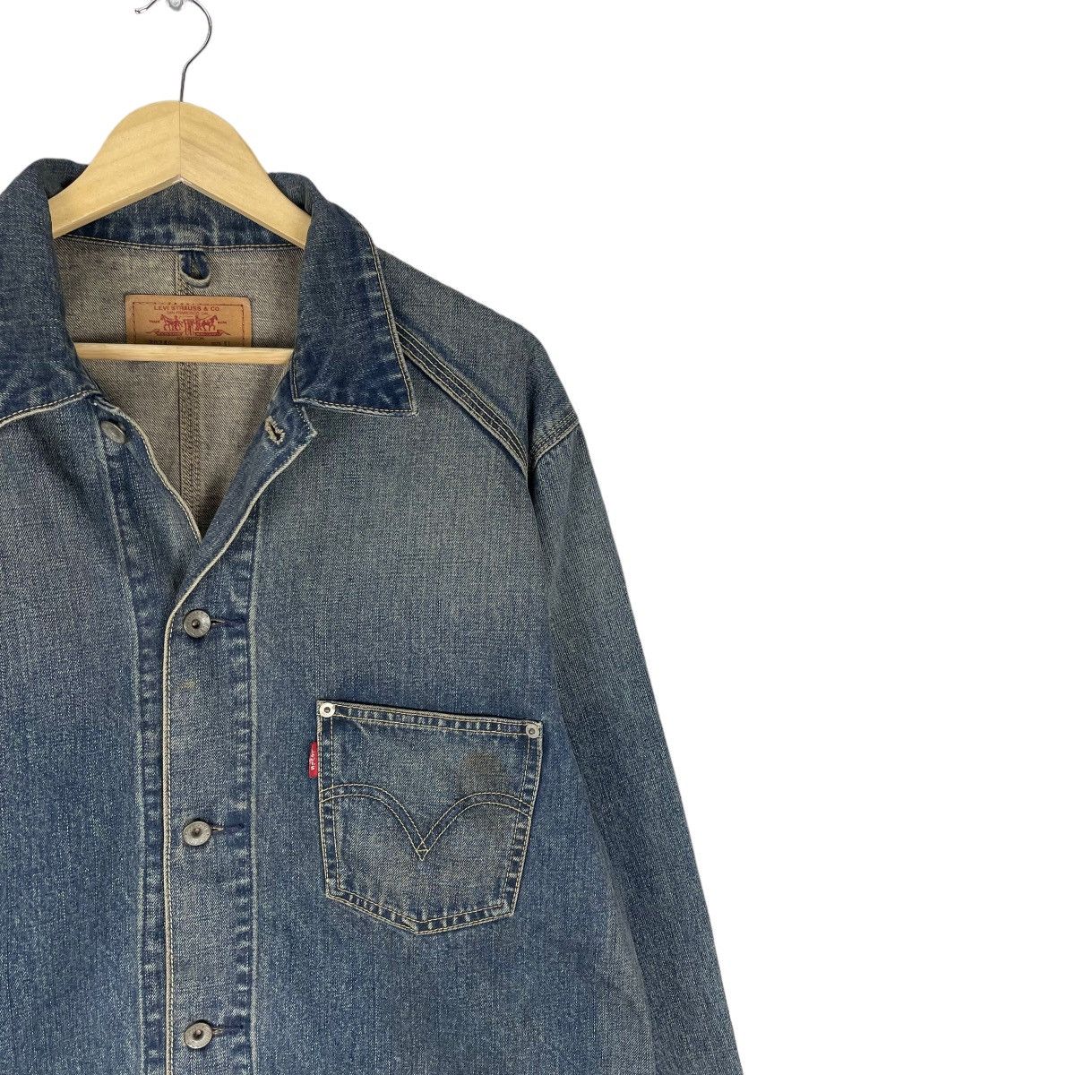 Levi's × Levi's Vintage Clothing ⚡️LEVI’S DENIM JEANS CHORE JACKET Size US XL / EU 56 / 4 - 3 Thumbnail