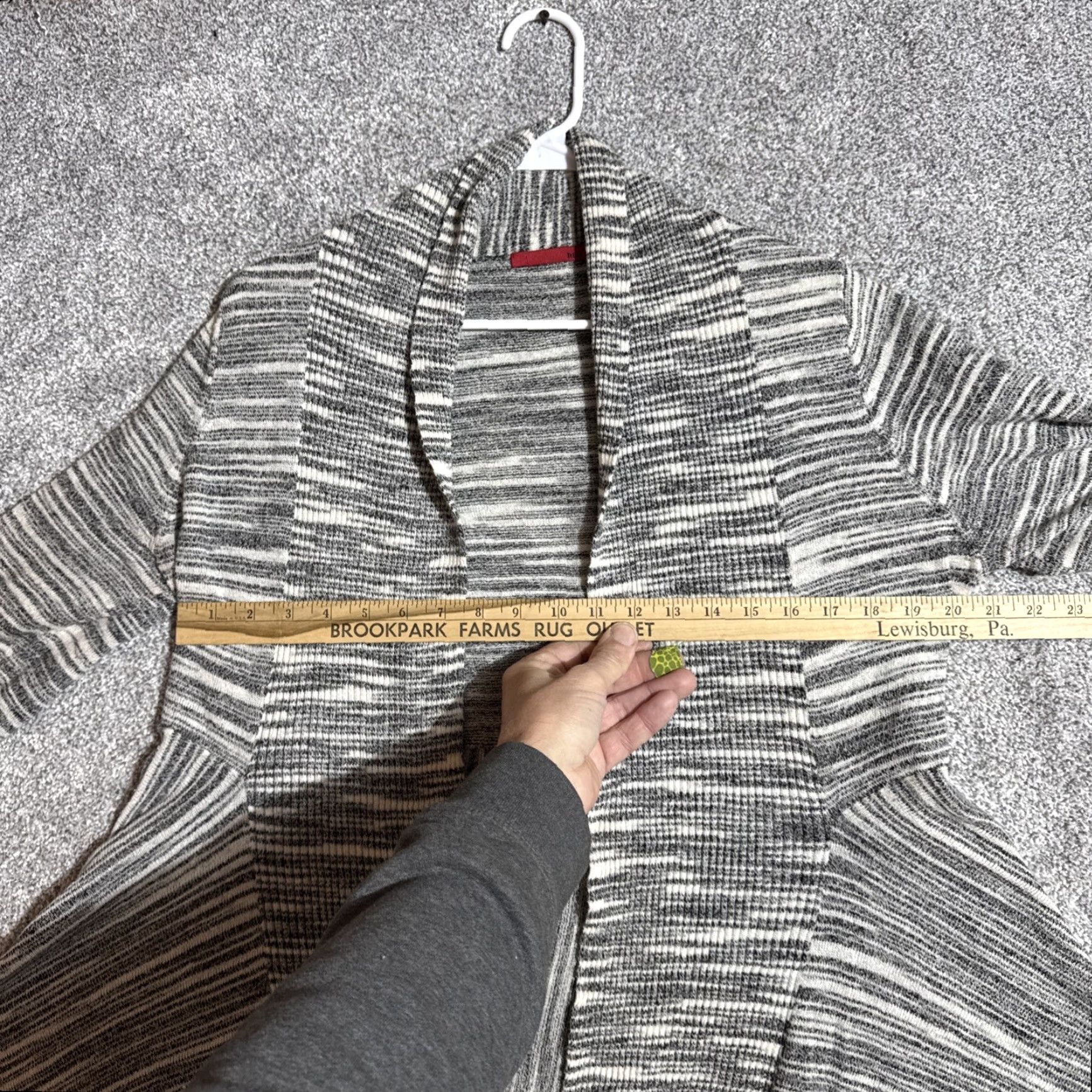 FRED Red Cardigan Sweater Womens XL Lagenlook Boho Minimalist Artsy Chic Asymmetrical Size XL / US 12-14 / IT 48-50 - 3 Thumbnail