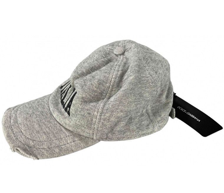 Dolce & Gabbana Dolce & Gabbana 🇮🇹 Grey Knit ITALIA Unisex Ball Cap NEW Size ONE SIZE - 7 Thumbnail