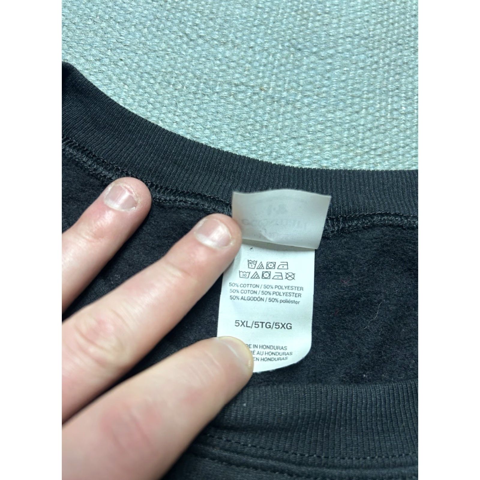 Hanes Hanes Sweatshirt Adult 5XL Black Eco Smart Crewneck Pullover Blank Soft Cozy Size US XXL / EU 58 / 5 - 6 Thumbnail