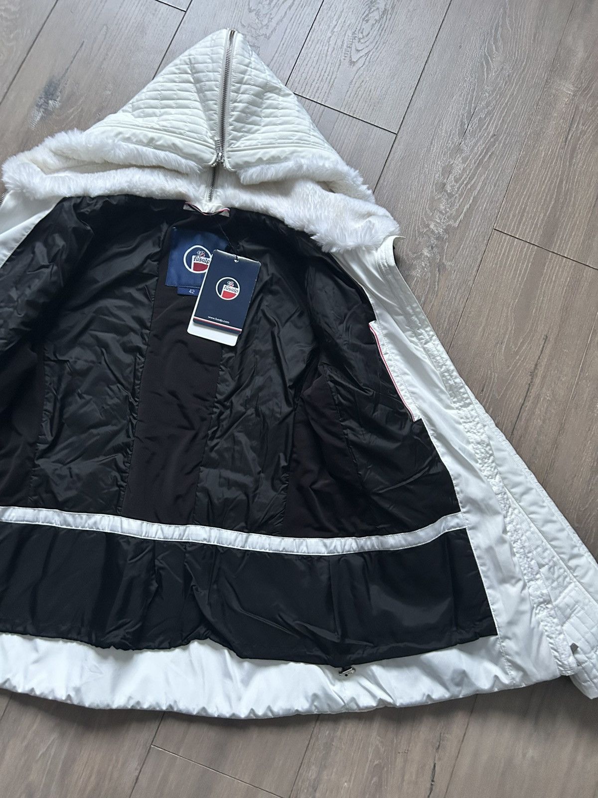 Fusalp Fusalp white ski city jacket with belt new XL 42 Size XL / US 12-14 / IT 48-50 - 10 Thumbnail