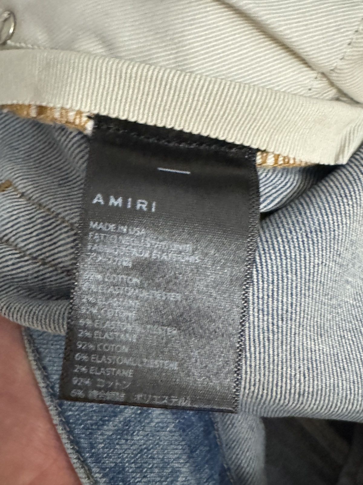Amiri 💠Amiri💠 LOGO JEANS INDIGO (34) Size US 34 / EU 50 - 4 Thumbnail