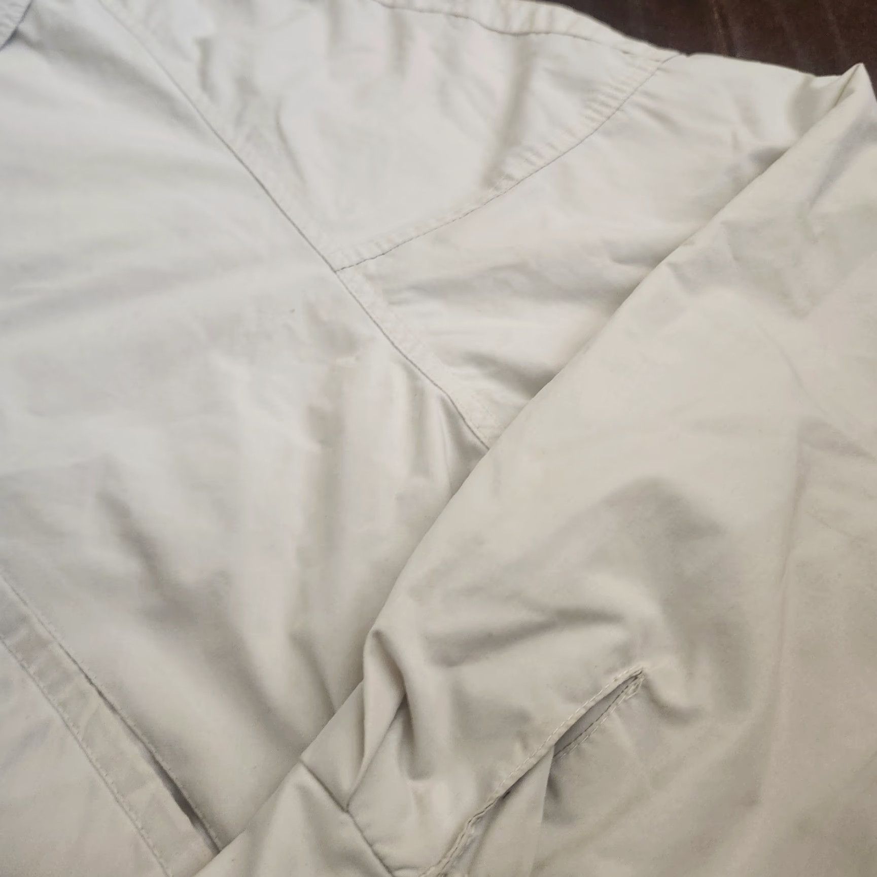 Members Only Members Only Mens Bomber Jacket Size 44 Large Ivory Cream USA Vintage No Stains | Jacket | Polyester | Mens Size US S / EU 44-46 / 1 - 7 Thumbnail