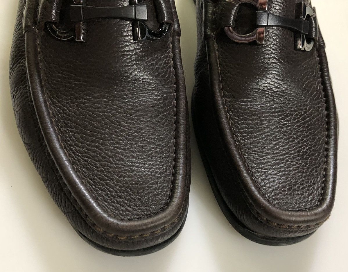 Salvatore Ferragamo Salvatore Ferragamo 🇮🇹 Dk Brown Leather Gancini Bit Loafers 8 Size US 7.5 / EU 40-41 - 8 Thumbnail