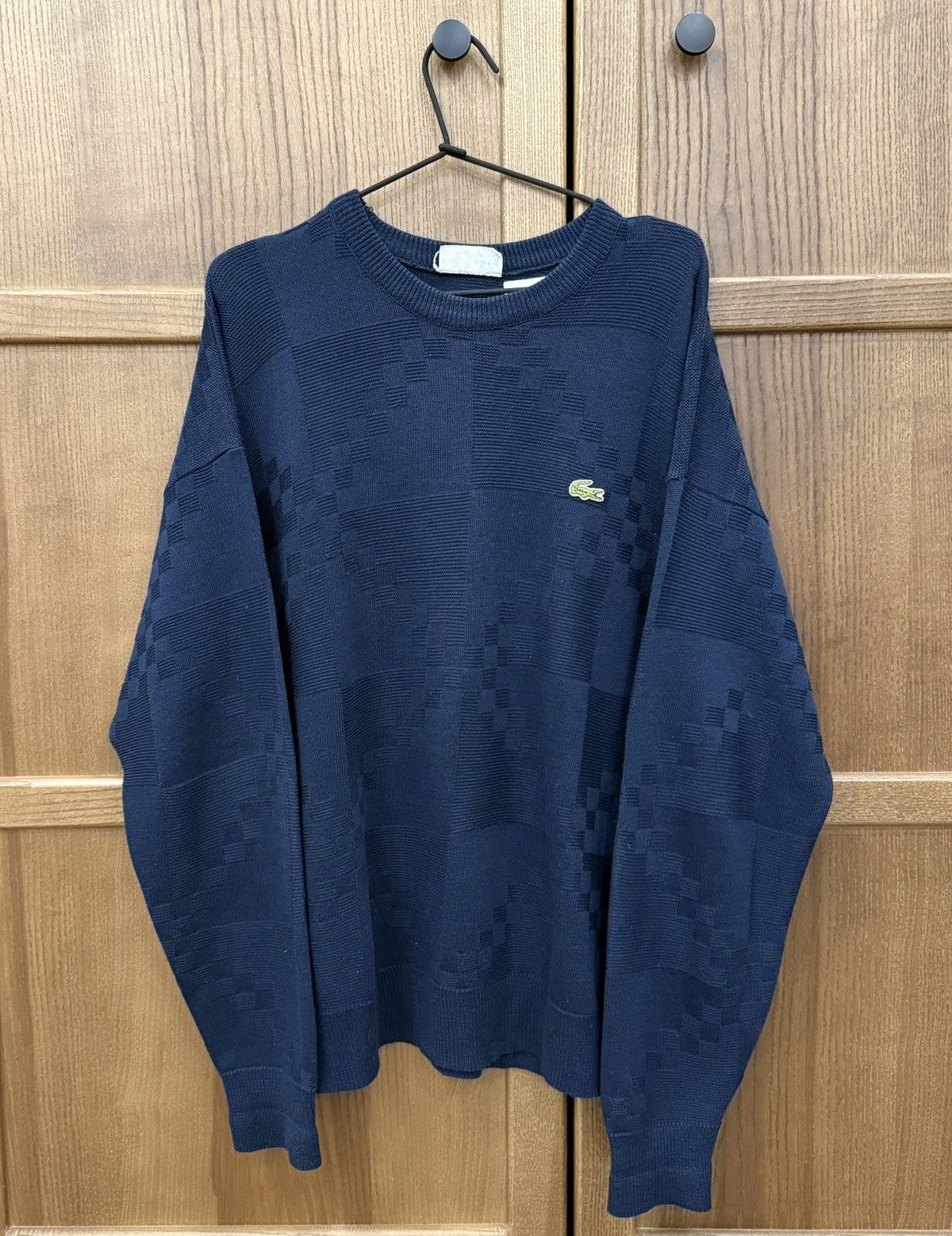 Lacoste Vintage Lacoste Navy Blue Knit Sweater Mens Size L Size US L / EU 52-54 / 3 - 1 Thumbnail