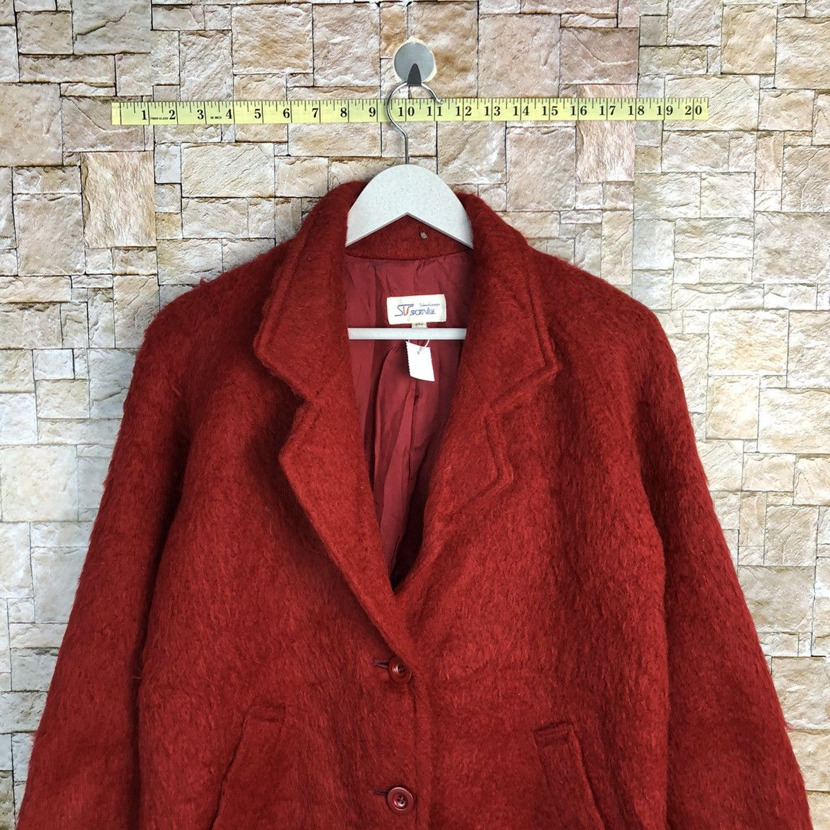Blaze × Japanese Brand Sport Vibe vintage mohair Red Blazzer #A298 Size M / US 6-8 / IT 42-44 - 2 Thumbnail