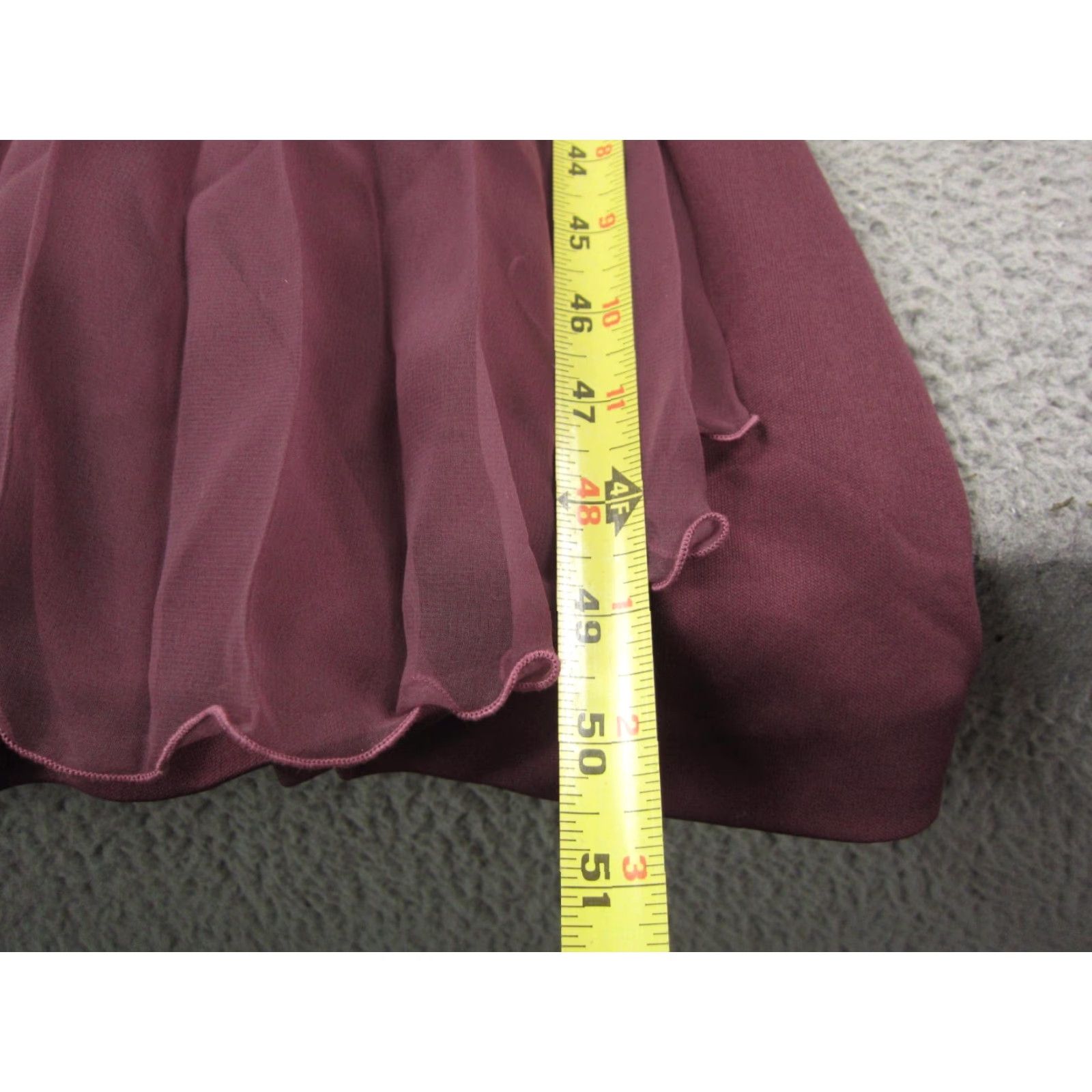 Vintage Vintage Lily Lynn Dress Womens 14.5 Red Chiffon Midi Pleated Sleeveless Crew Neck Lined 70s 80s 90s Retro/Classic Shift Dress Mens? Womens Size XL / US 12-14 / IT 48-50 - 6 Thumbnail