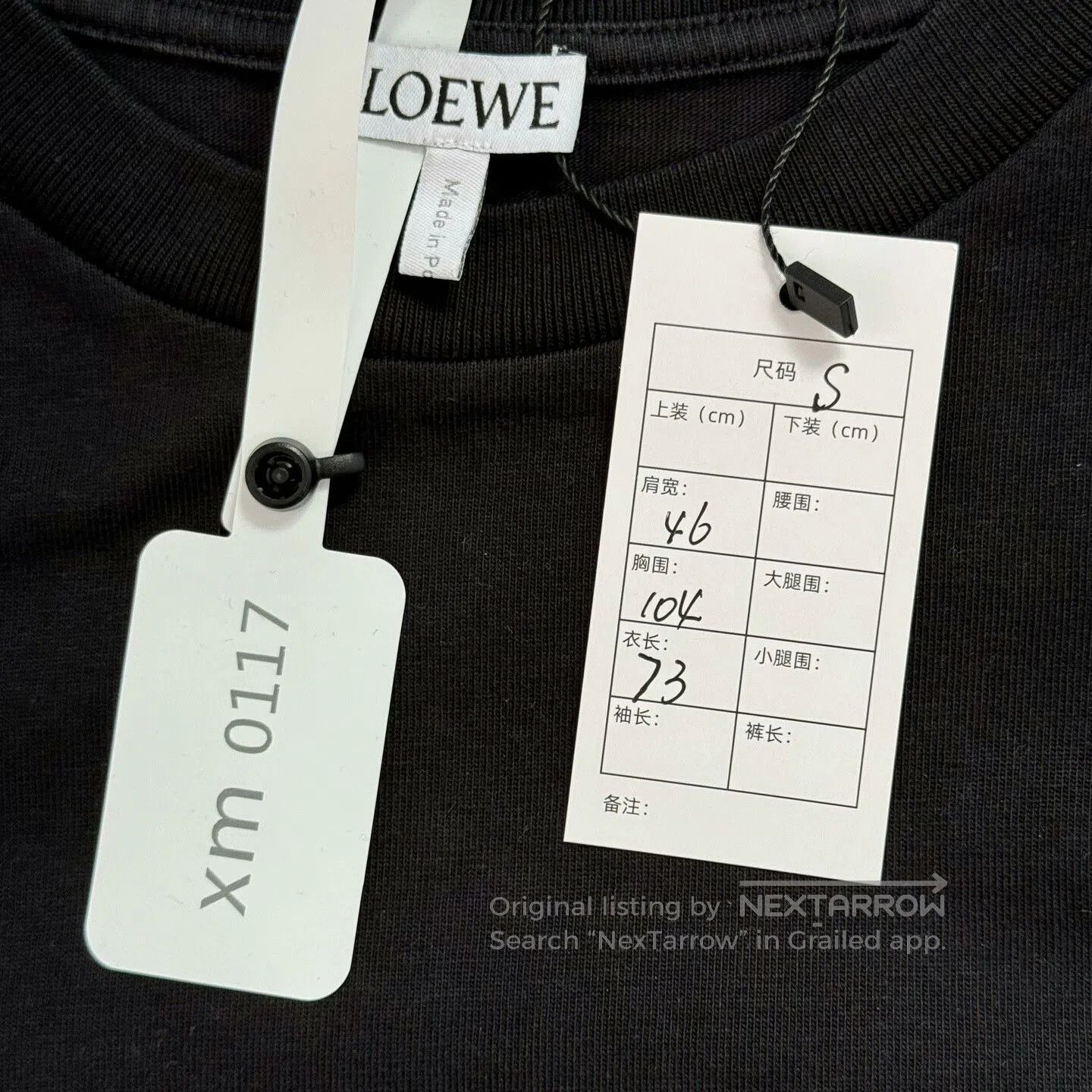 Loewe Loewe Black Embroidered Logo T-Shirt Size S. Size US S / EU 44-46 / 1 - 3 Thumbnail