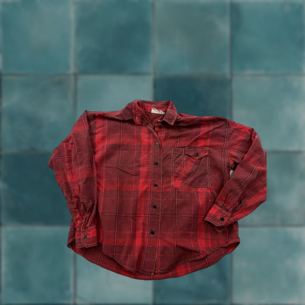 Vintage VINTAGE Sudden Impact Shirt Womens Small Red Plaid Button Up Long Sleeve Size S / US 4 / IT 40 - 1 Thumbnail