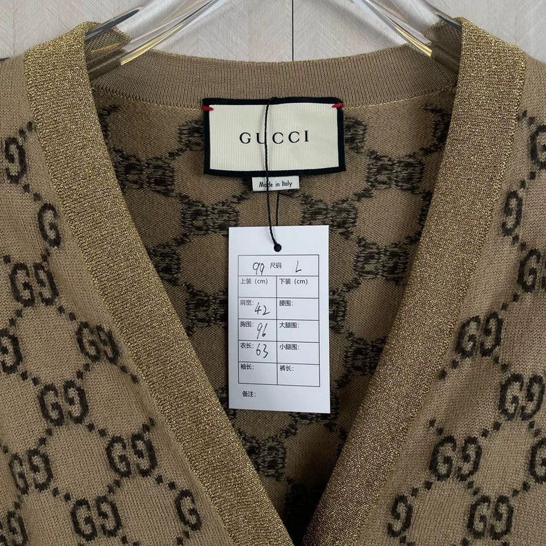 Gucci Gucci Gold full-print knitted cardigan 2504-Nextarrow Size US L / EU 52-54 / 3 - 2 Thumbnail