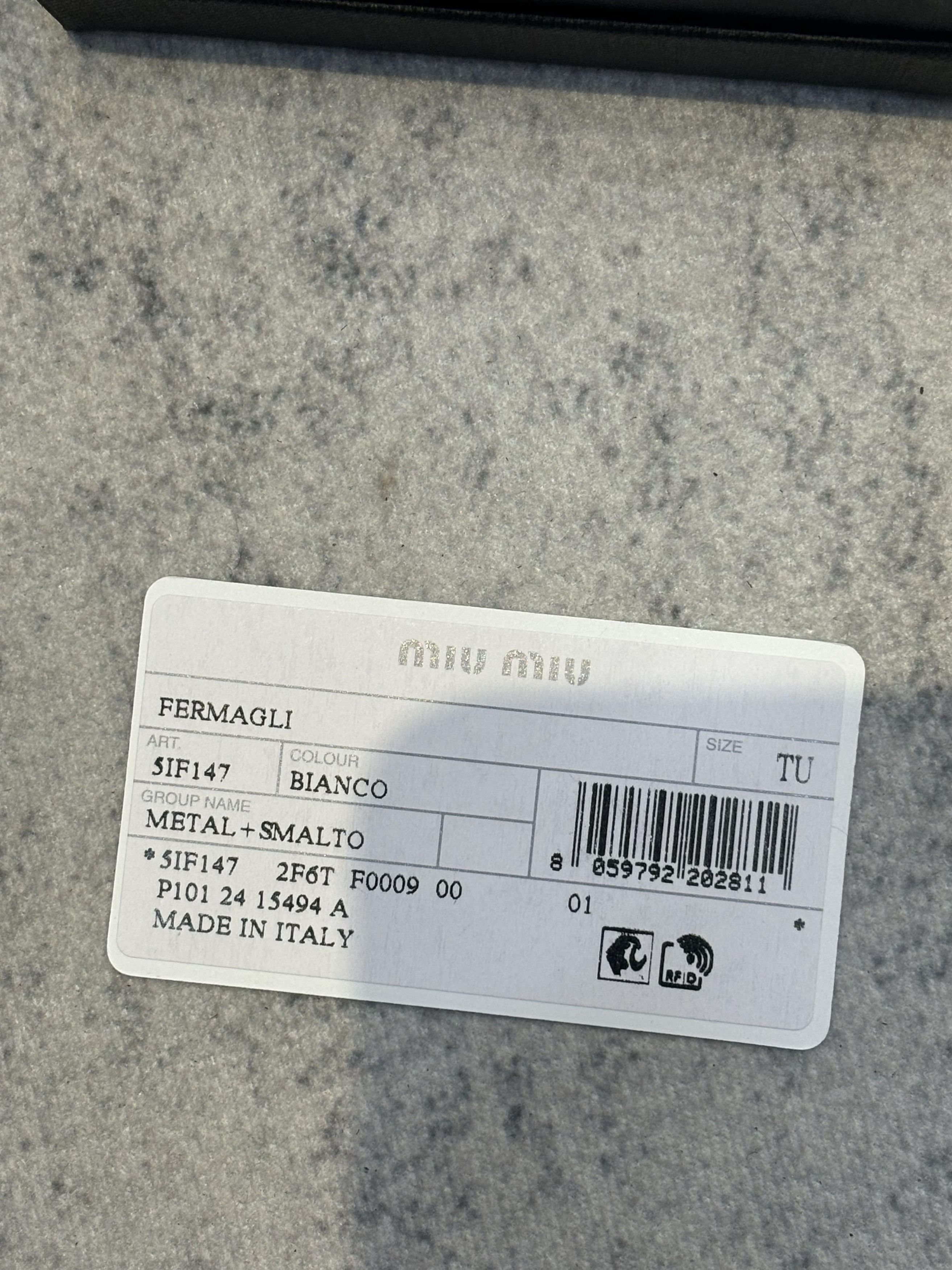 Miu Miu MIU MIU Enameled Metal Hair Clip Size ONE SIZE - 5 Thumbnail