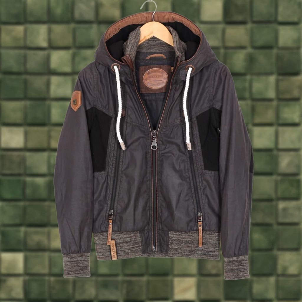 Vintage NAKETANO Hooded Bomber Jacket Women Size XS Full Zip MJ4042 Size XS / US 0-2 / IT 36-38 - 1 Thumbnail