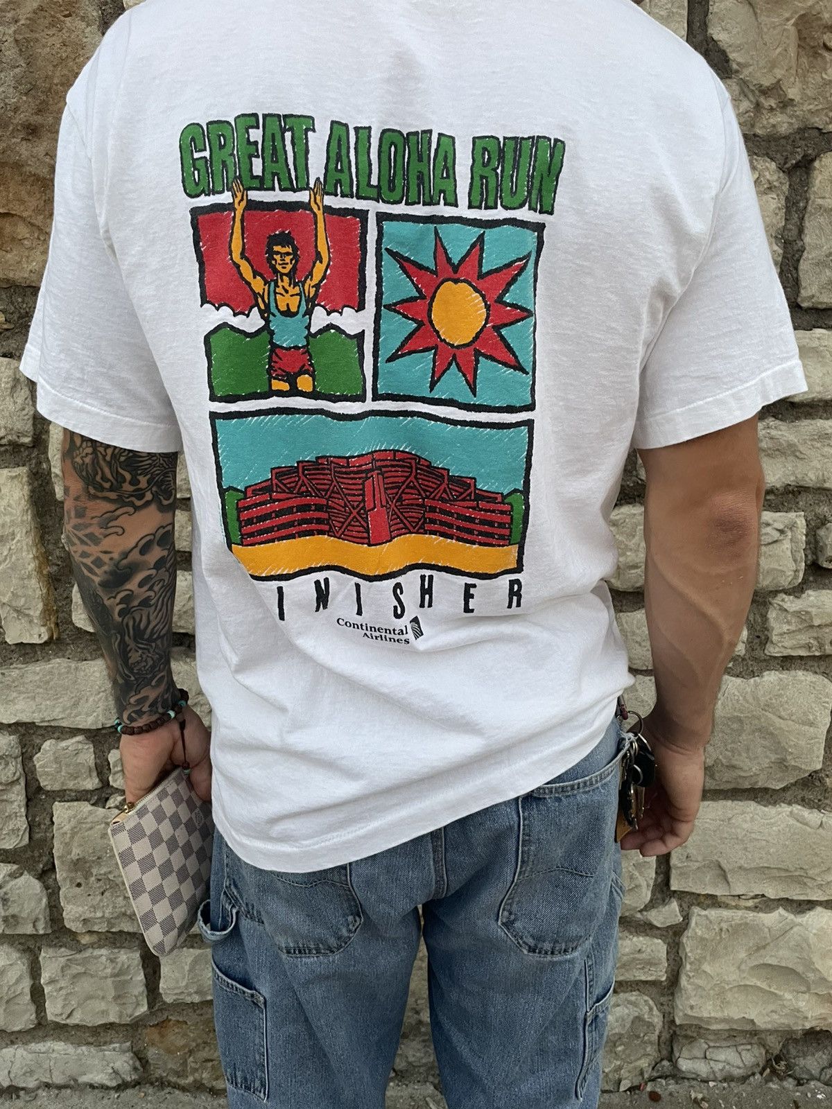 Hanes 1994 Great Aloha Run T Shirt Size US L / EU 52-54 / 3 - 2 Thumbnail