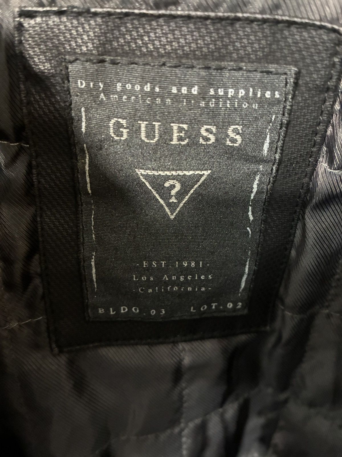 Guess Guess Textured zipper leather pleather jacket moto biker Size US L / EU 52-54 / 3 - 2 Thumbnail