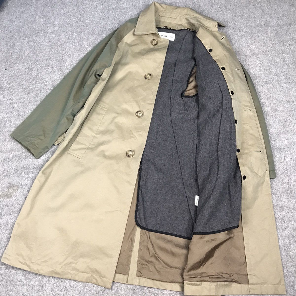 Japanese Brand THE SHINZONE MADE IN JAPAN TRANCE COAT BUTTON JACKET Size US M / EU 48-50 / 2 - 11 Thumbnail