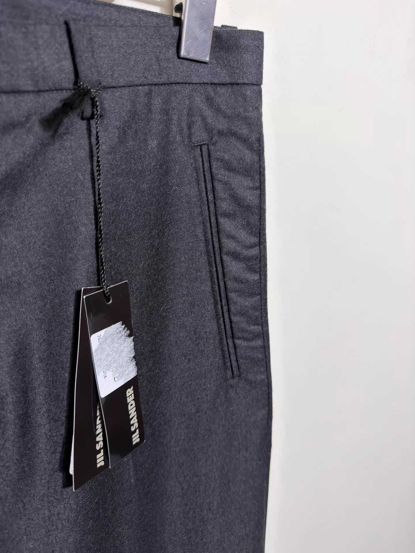 Jil Sander Jil Sander Charcoal Slim Wool-Cashmere Pants 46/52 Size US 30 / EU 46 - 3 Thumbnail