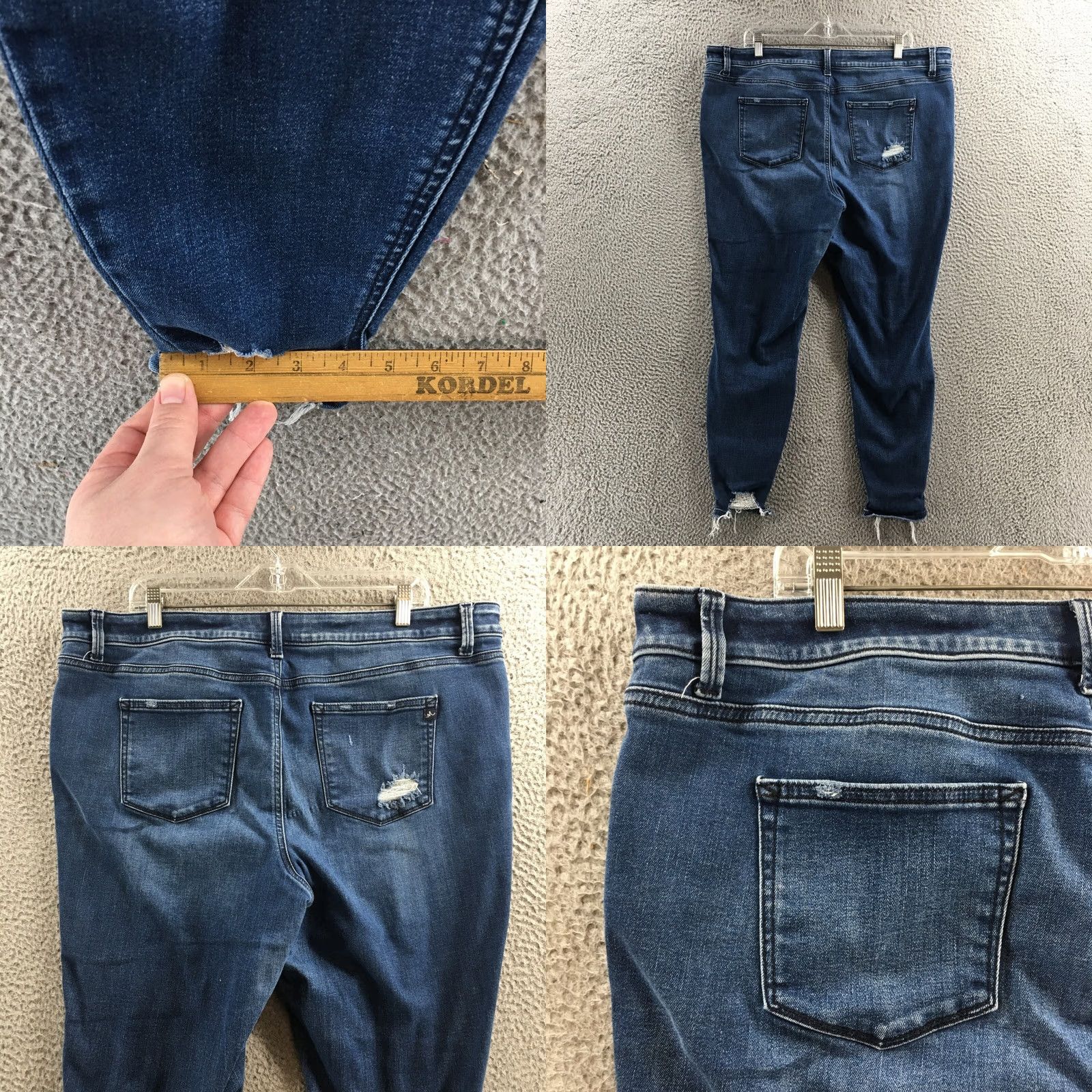 Vintage M Jeans by Maurices Cropped Jeans Womens 2XL Blue Denim Zip Slim Regular Modern Classic Size 40" / US 18 - 9 Thumbnail