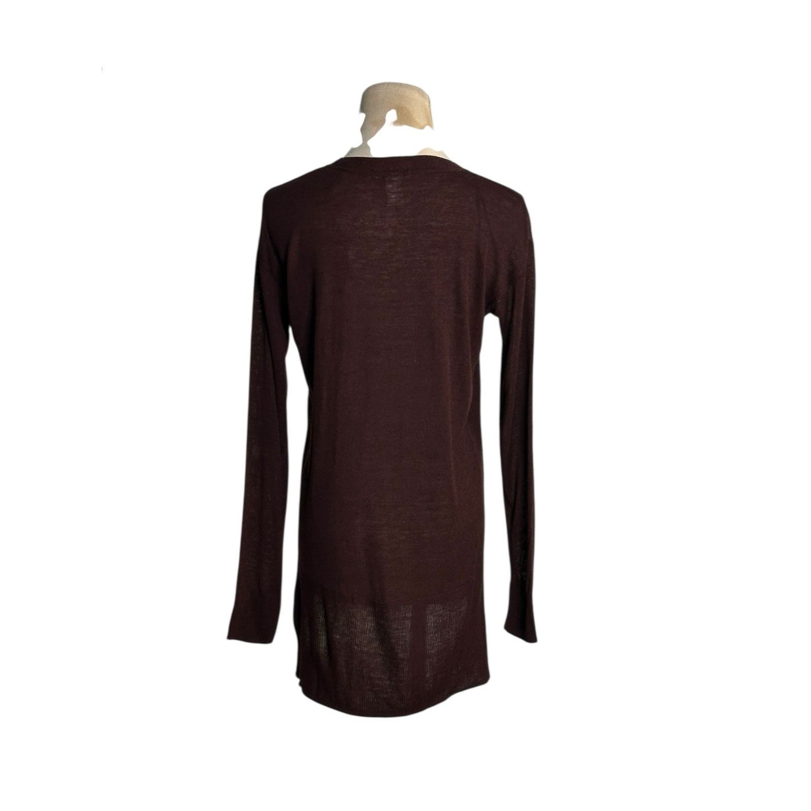 H&M H&M brown long sleeves hi low sweater size XS Size XS / US 0-2 / IT 36-38 - 2 Thumbnail