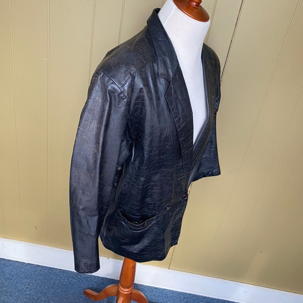 Fidelity Fidelity Leather men 40 distressed vintage 1 button leather Size US M / EU 48-50 / 2 - 4 Thumbnail