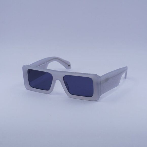 Off-White Off-White OERI140 TROY 0945 Sunglasses Grey Rectangle Frame Size ONE SIZE - 3 Thumbnail