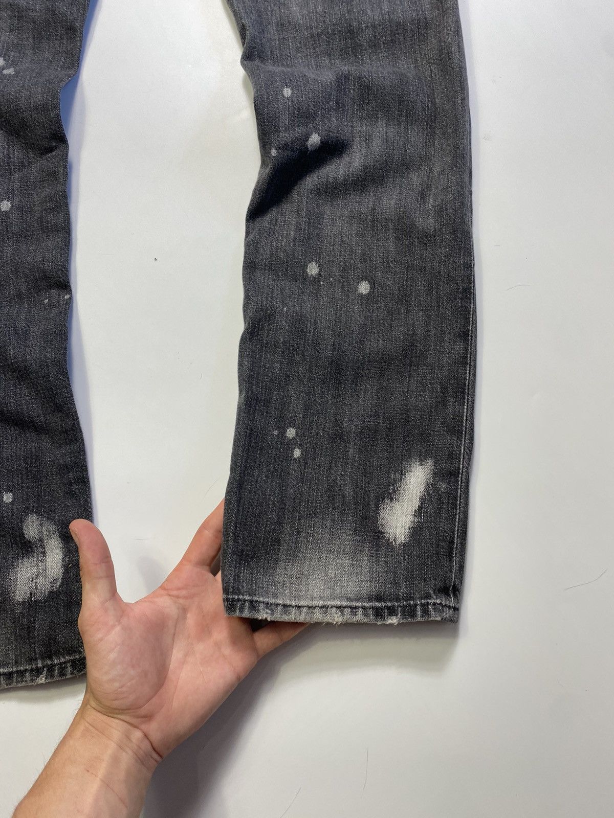 Hysteric Glamour × True Religion TRUE RELIGION RICKY RELAXED STRAIGHT DISTRESSED DENIM JEANS Size US 32 / EU 48 - 7 Thumbnail