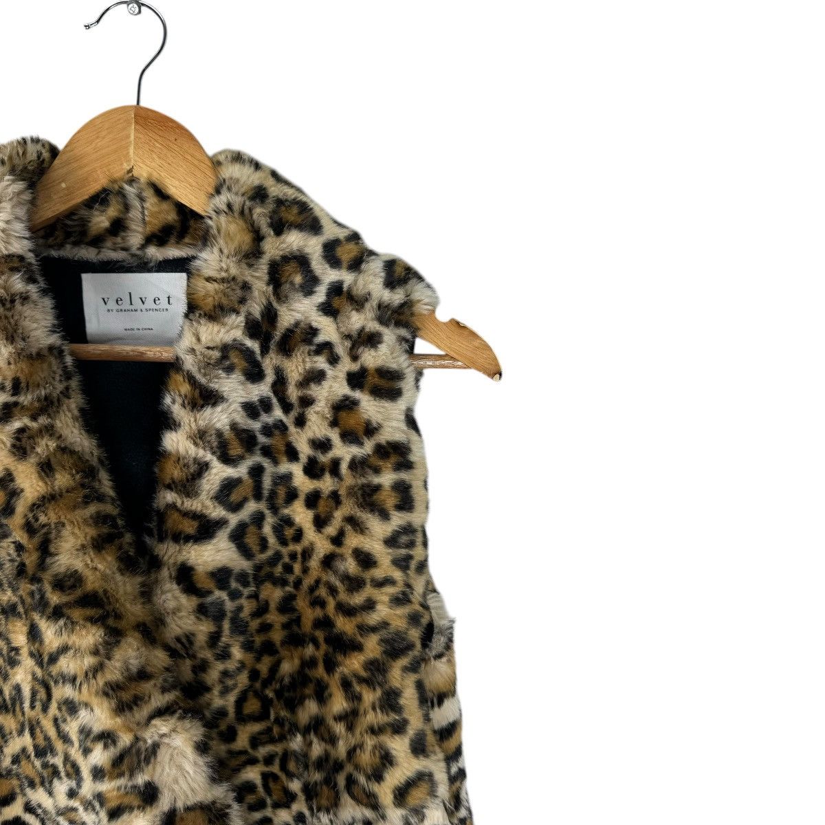 Japanese Brand × Velvet 🌟GRAHAM SPENCER LEOPARD VEST JACKET Size XS / US 0-2 / IT 36-38 - 3 Thumbnail