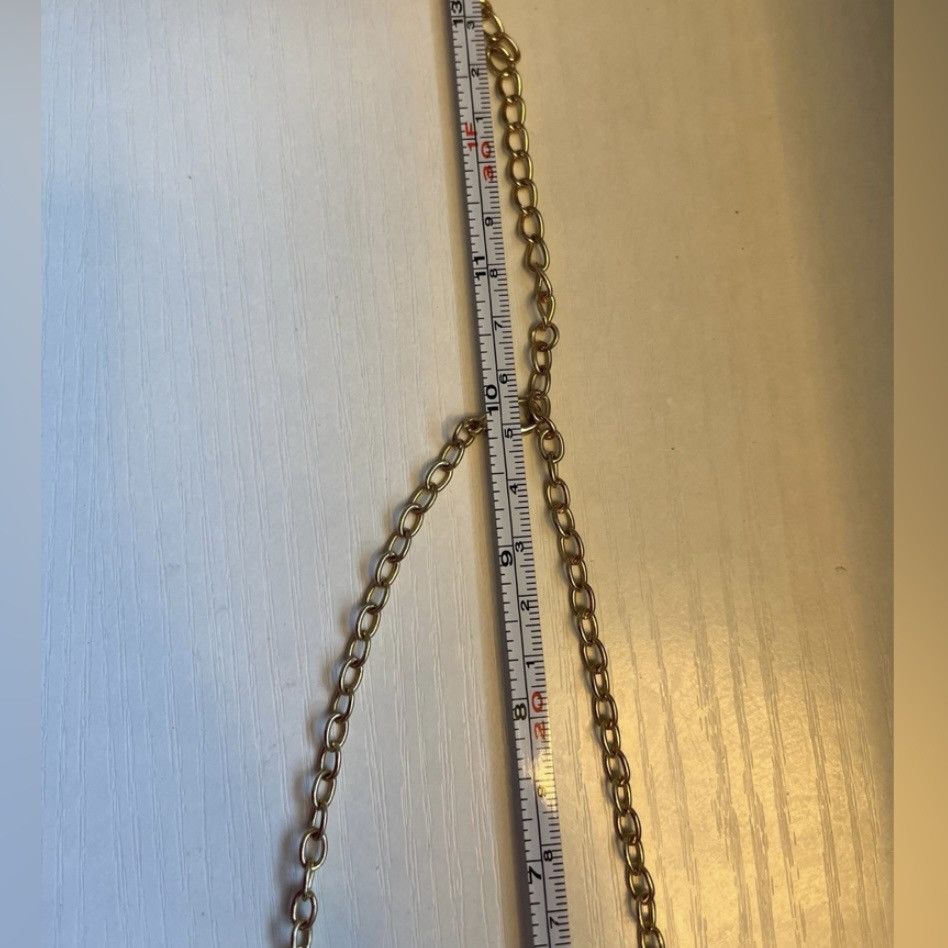 Other Elegant Gold and Green Floral Necklace Size ONE SIZE - 3 Thumbnail