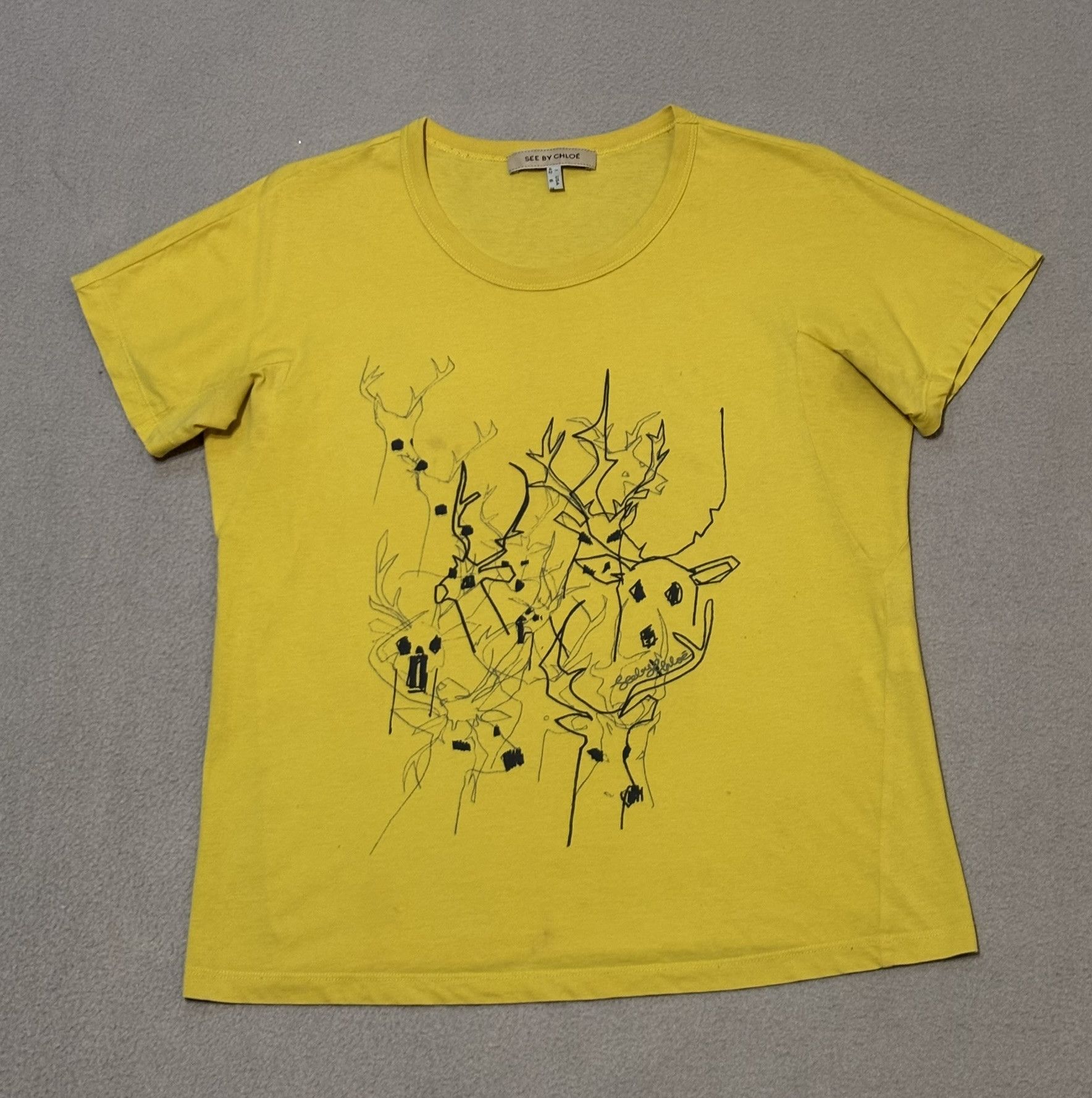 See by Chloe See By Chloe Yellow T-Shirt size 42 Size M / US 6-8 / IT 42-44 - 3 Thumbnail