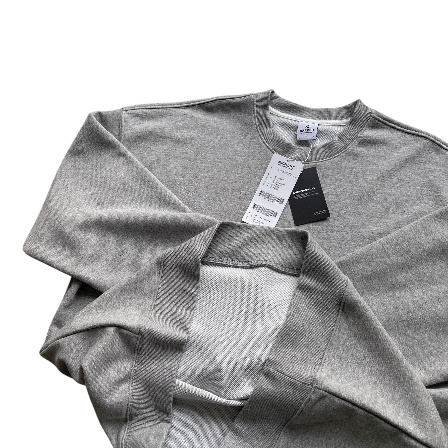 Japanese Brand Oversized blank sweatshirt with dropped shoulders Size US L / EU 52-54 / 3 - 5 Thumbnail