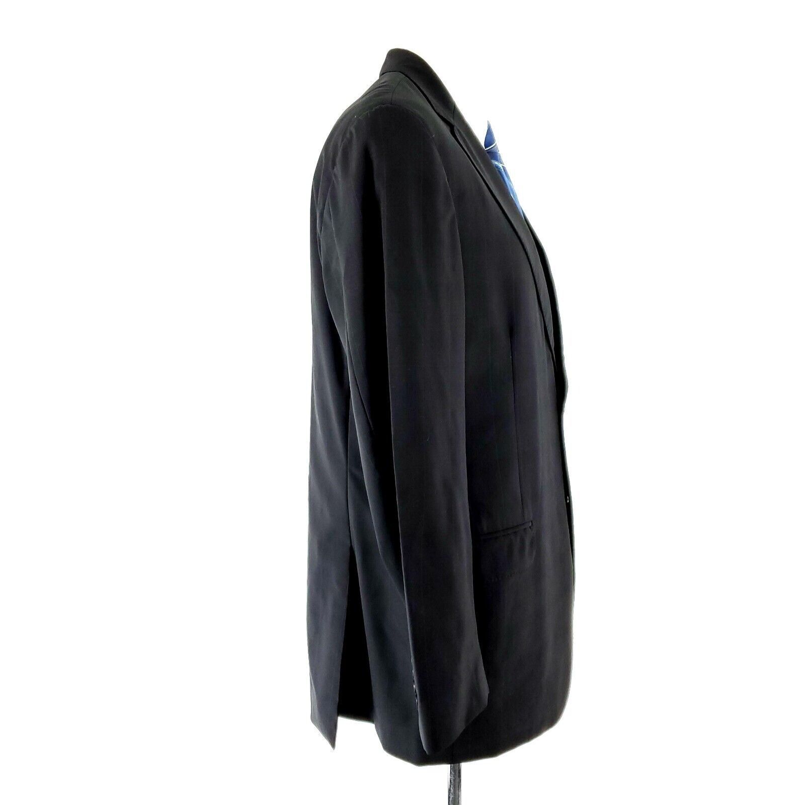 Samuelsohn Samuelsohn SB Gable Wool 2 Button Blazer 40R Charcoal Black Size 40R - 5 Thumbnail