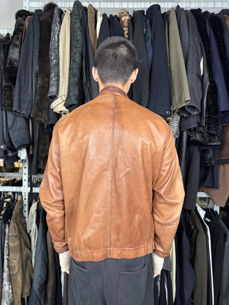Giorgio Brato 2000s Giorgio Brato Brown Leather Jacket Size US M / EU 48-50 / 2 - 3 Thumbnail
