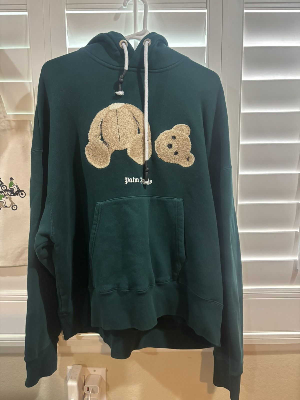Palm Angels Palm Angles Kill The Bear Hoodie Dark Green Size US L / EU 52-54 / 3 - 1 Thumbnail